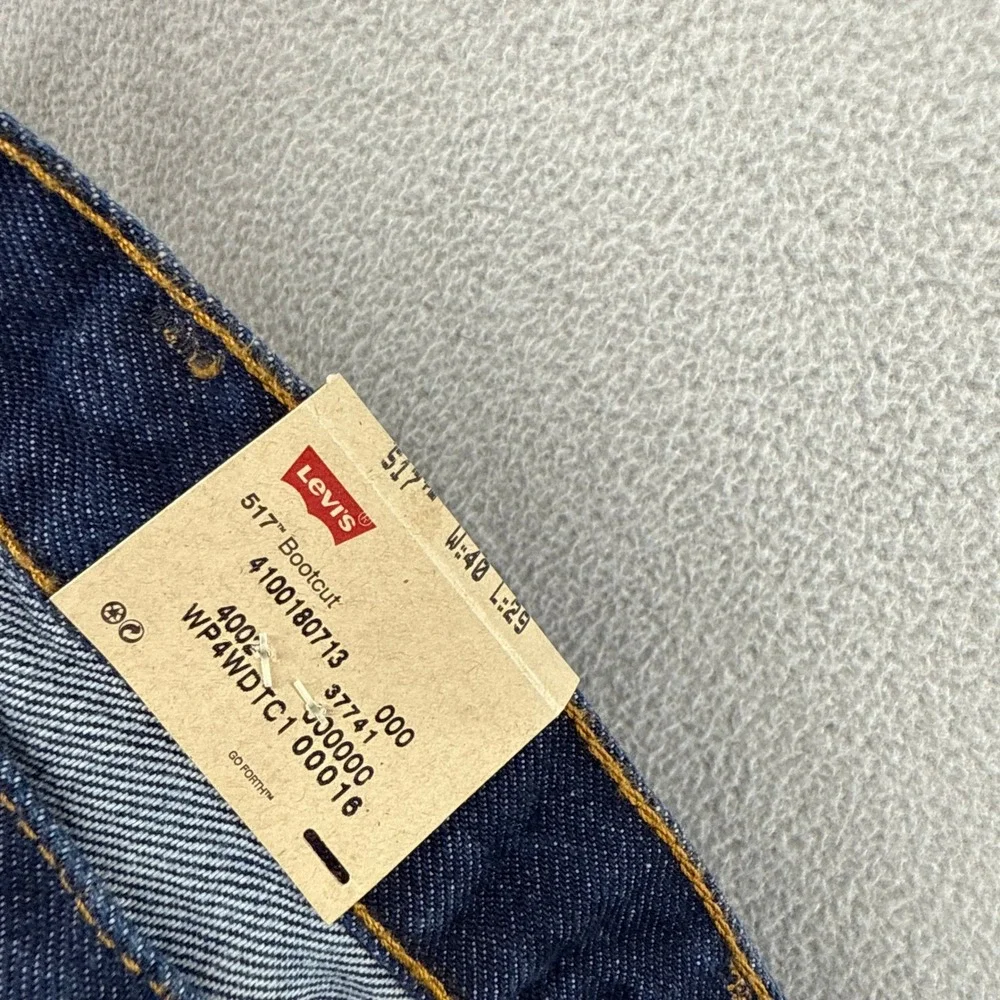 Levis Jeans men's 40x29 Blue 517 Denim Western Cowboy Boot  Dark Deadstock NEW